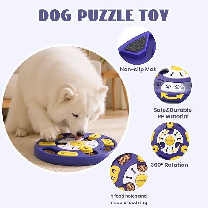 WinTour Dog Puzzle Toy,Interactive Dog Toys & Dog Puzzles for smart Dogs