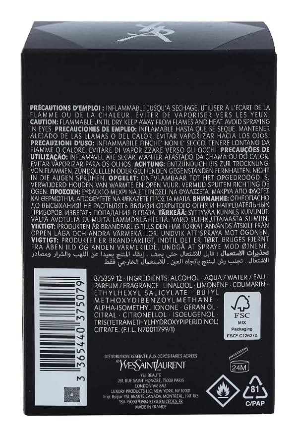 Yves Saint Laurent La Nuit De L'Homme by Yves Saint Laurent for Men - 3.3 oz EDT Spray