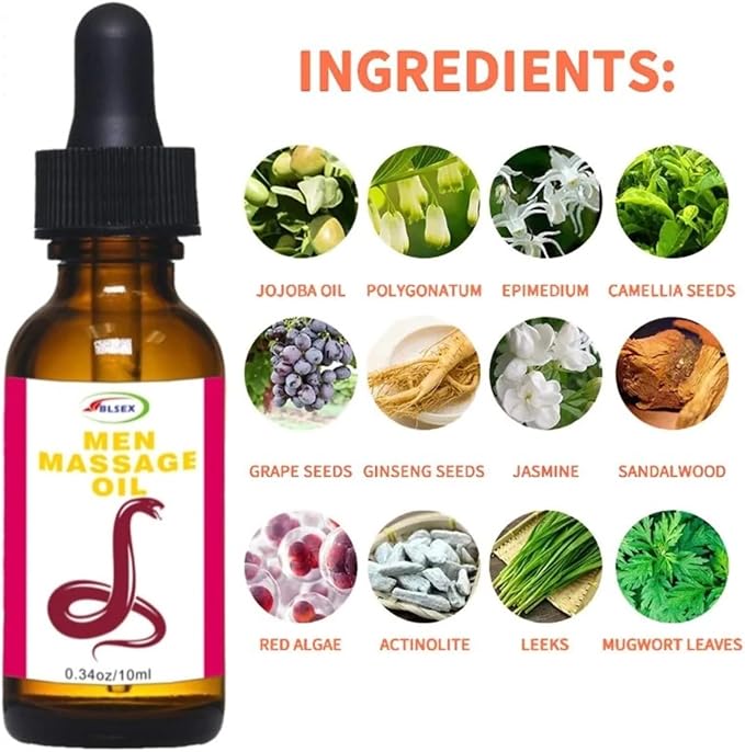 XXXL Man Extra Power Strength Massage Essential Oil 0.34 FL OZ (SNO)