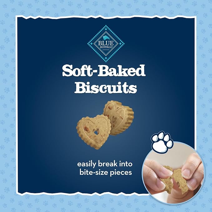 Blue Buffalo Baby BLUE Soft Biscuits Chicken & Carrots Puppy Treats, 8 oz | Great for Training, Easy to Break into Bite-Size Pieces, Made with DHA for Cognitive Development