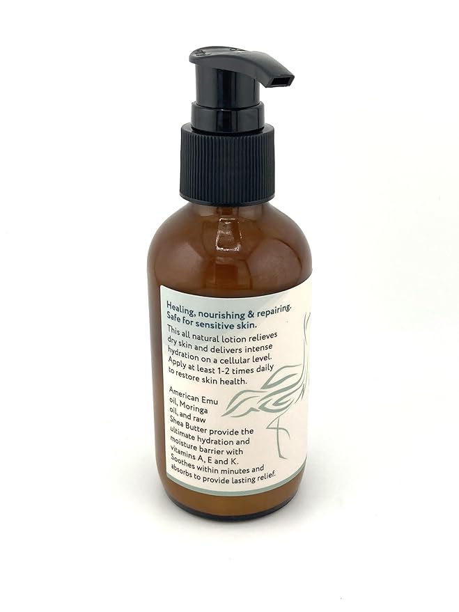 BODY LOTION for Dry & Sensitive Skin. Available in Unscented OR Lavender Chamomile 4 oz (Unscented)