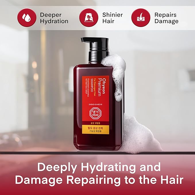 Daeng Gi Meo Ri - Ohyeon K-Beauty Hair Growth Shampoo | Herbal Power for Thinning, Damaged, Oily Hair | Scalp Care & Dandruff Relief with Ginseng, Salicylic Acid. 500ml/ 16.90 FL OZ