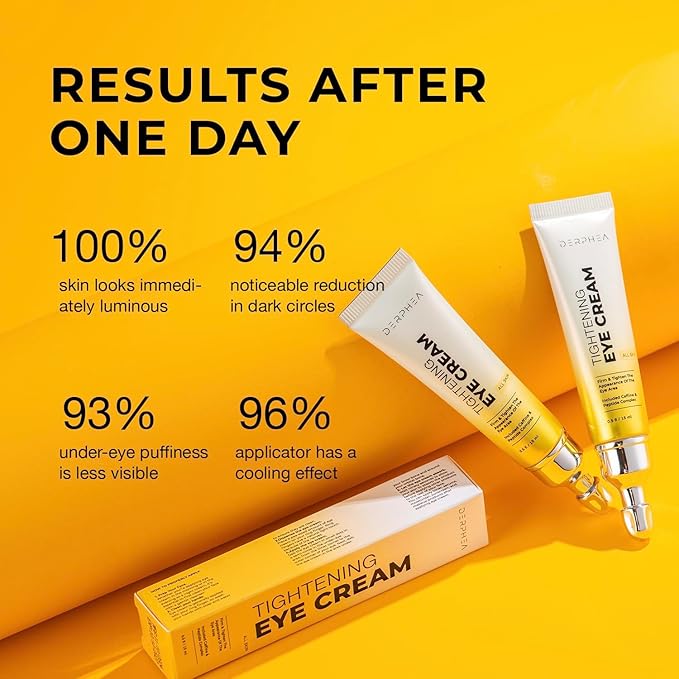 Instant Under-Eye-bag Tightening Cream: Temporary Eye Bags Tightener and Remover for Men & Women 50+ - Rapid Eye Puffiness Reducer, Wrinkle Smoothing & Lifting, Firming Treatment Cream, 0.5 oz