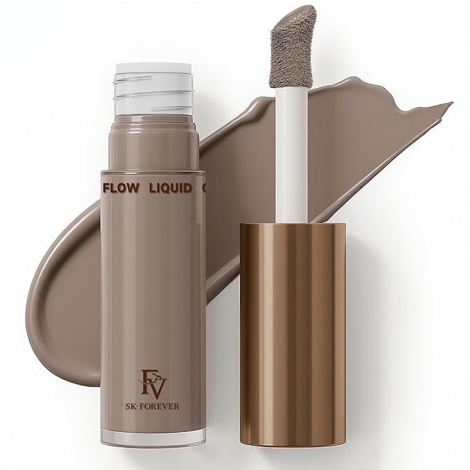 FV Cool Toned Liquid Contour Stick, Highly Pigmented, Blendable & Longwear with Hydrating Formula, Cream Contour Makeup For Naturally Sculpted Look, Vegan & Cruelty-free, 01 Cool Ash