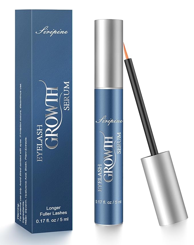 Eyelash Growth Serum for Longer, Thicker Lashes, Eyebrow Growth Serum, Natural | Plant-Based Formula | Promotes Lash Growth & Strength | Safe & Effective Lash Enhancer (5ml) B