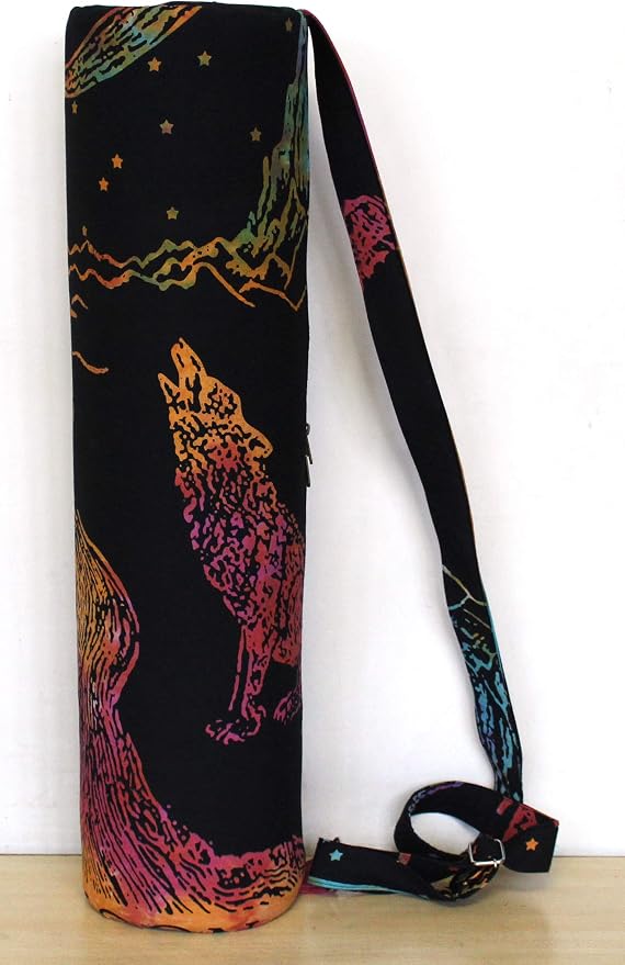 ICC Black Gold Mandala Full-Zip Exercise Yoga Mat Carry Bag Gym Beach Pilates Carrier Bags Hippie Mandala Indian Cotton Bag