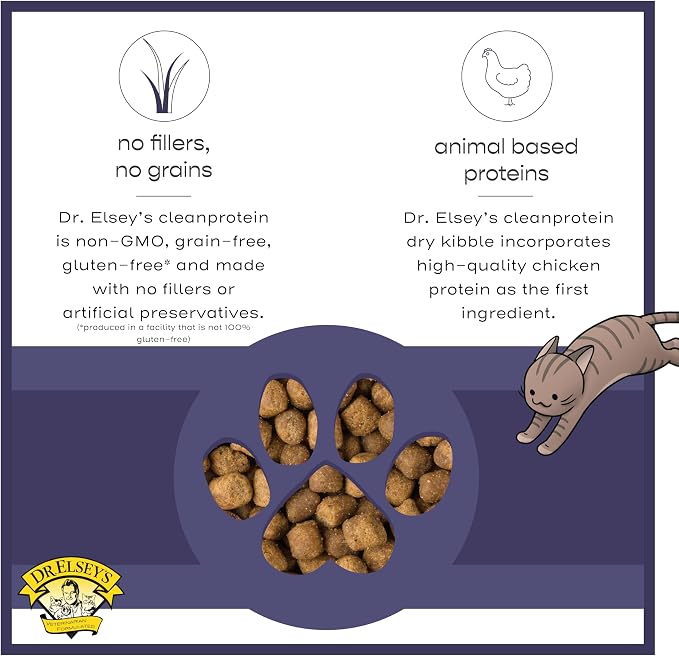Dr. Elsey's cleanprotein Chicken Cat Kibble 6.6 lb. Bag
