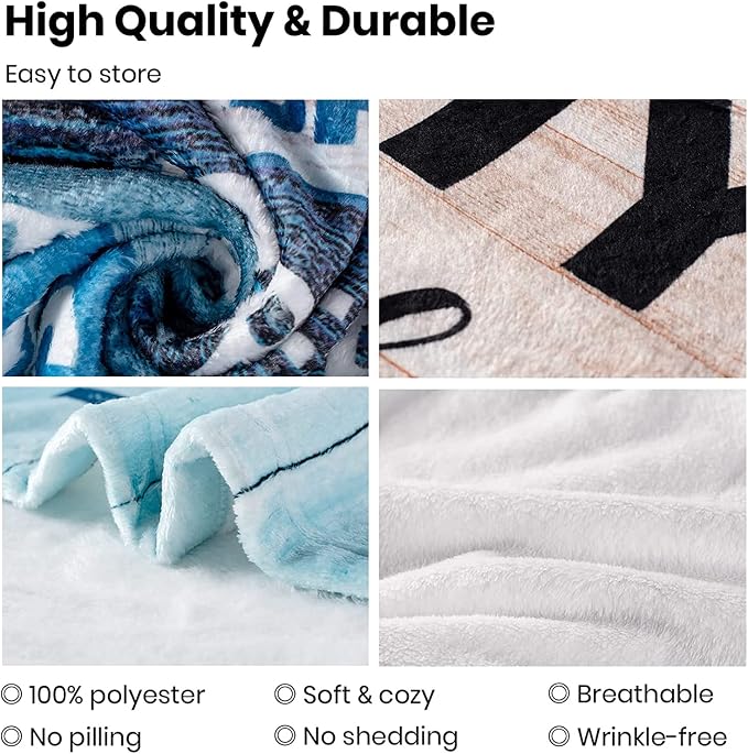 BASAO Anniversary Romantic Gift for Women, to My Wife Blanket from Husband | Wife Birthday Gift Ideas, Anniversary Wedding Gift for Her, Soft Flannel Throw Blanket for Couch Sofa Bed