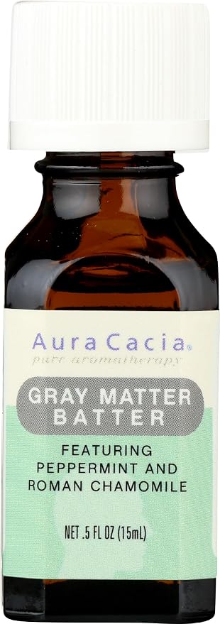 Aura Cacia Gray Matter Batter Essential Oil, 0.5 FZ