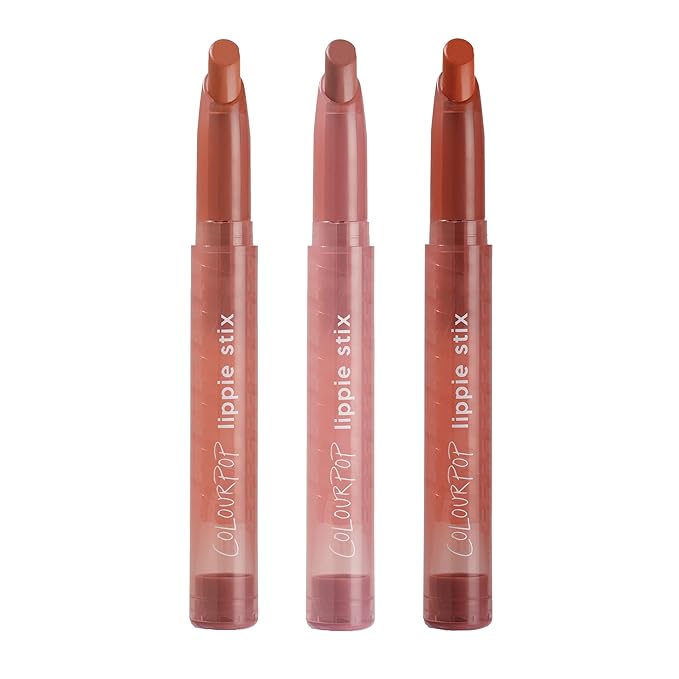 ColourPop Lippie Stix Kit - 3 Long-Lasting Lipsticks Formulated with Vitamin E & Shea Butter for All Day Moisture - Paraben and Sulfate Free - XOXOBestie (3 count)