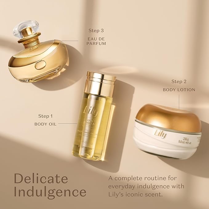 Lily Scented Body Oil, Lightweight and Fast Absorbing Moisturizing Body Oil, 5 Ounce