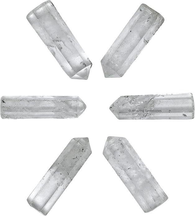 Amazing Gemstone Crystal Points Bulk Healing Crystals & Stones - Premium Single Terminated Healing Wand Point Bulk Crystals for Crafts, Crystal Grid, DIY Work