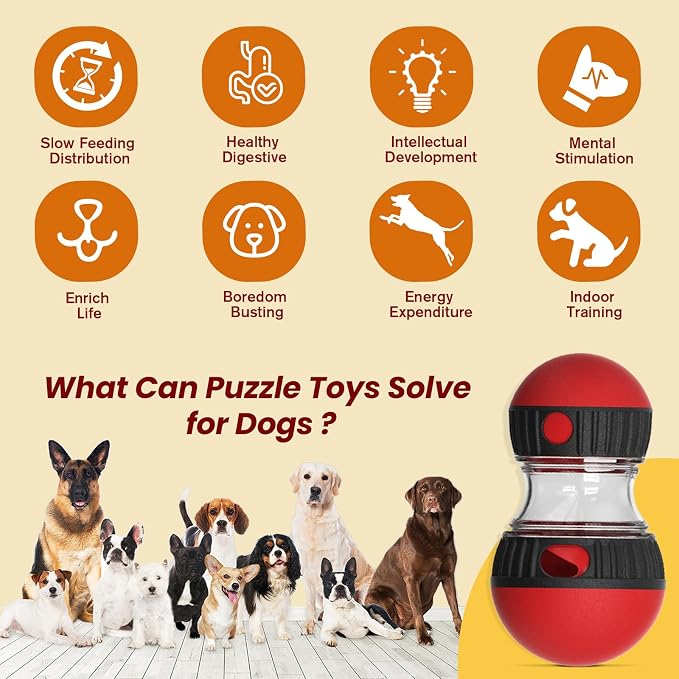 Dog Puzzle Toy, Interactive Dog Toys - Slow Feeder Puzzle Toy