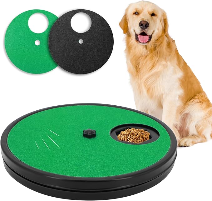 Dog Scratch Pad for Nails,3 in 1 Dog Nail File Toy with Treat Dispenser | Dog Nail Scratch Board with Adjustable Speed&Treat Box,Stress-Free Nail Filing for Small/Large Dogs,Slow Feeder Sandpaper Toy
