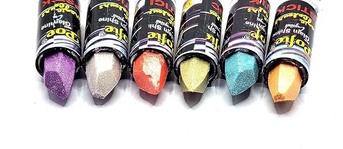 PRZX Glitter Gloss Lipstick & Clear Lip Gloss Set – Waterproof, Long-Lasting, Smooth Shine Makeup Kit – 6-Piece Lip Gloss Collection for Everyday Use