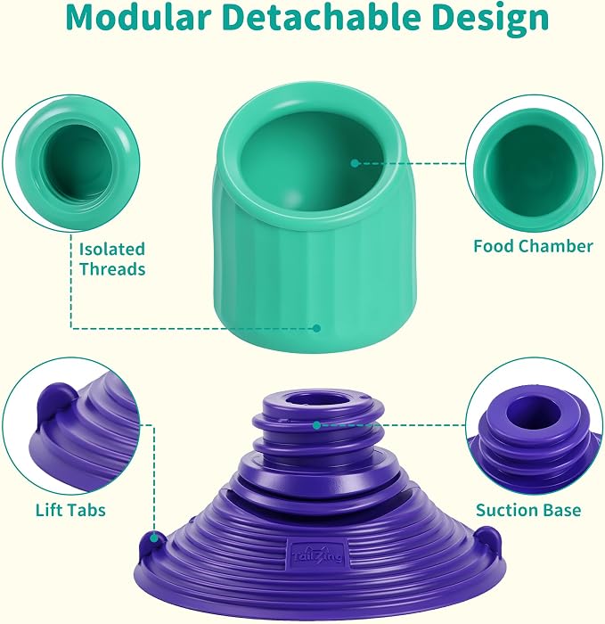 Freezable Dog Licking Toy Set with Suction Cup & Silicone Treat Mold