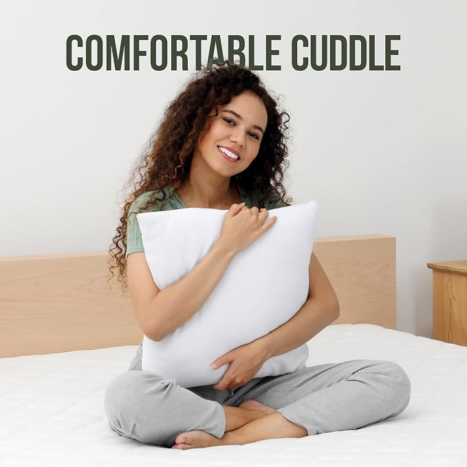Utopia Bedding Throw Pillows, 24x24 Pillow Inserts, Pack of 1, White | Down Alternative Throw Pillow Inserts, Couch Pillows for Indoor Decor, Plush & Supportive, Decorative Cushion for Sofa, White