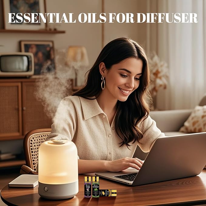 Essential Oil Set - Essential Oils - Pure Essential Oils - Perfect for Diffuser, Massage, Soap, Candle, Bath Bombs Making, Skin & Hair Care, 96x5ml(0.17fl.oz)