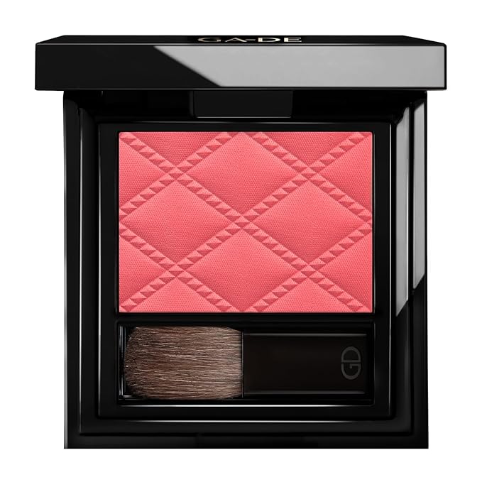 GA-DE Idyllic Soft Satin Blush Powder, 47 - Makeup Powder for Cheeks - Silky Color, Buildable Texture, Sheer to Dramatically Flushed Look - 0.28 oz