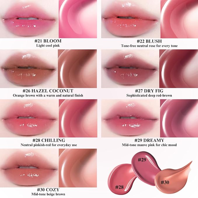 BBIA Glow Tint – Lip Plumping Volumizing Glossy & Glowy Lip Stain Naturally Moisturizing Comfortable Texture Lightweight Long-Lasting Vivid Color Non-Sticky Korean Makeup (29 DREAMY, Pack of 1)