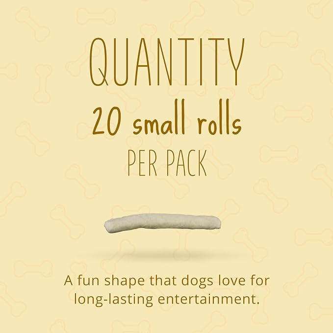 Better Belly Originals Small Roll Highly Digestible Dog Treats, 20 Count | With Real Chicken Liver Flavor, Long-Lasting Digestible Chew, No Grain Added, No Artificial Colors Or Flavors, For Adult Dogs