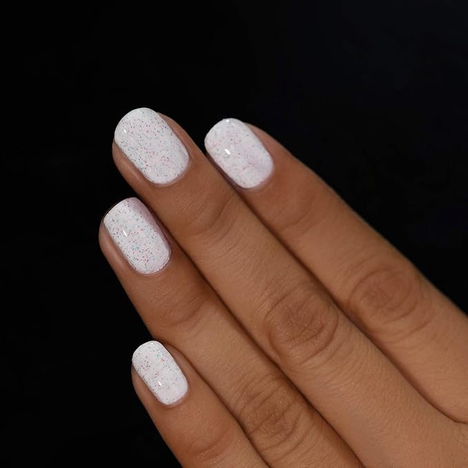 ILNP Christmas Cookie - Creamy White Speckled Nail Polish, Chip Resistant, 7-Free, Non-Toxic, Vegan, Cruelty Free, 12ml