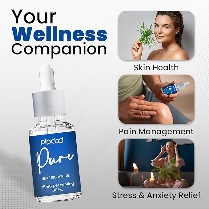 Pure Hemp Isolate O il – Organic Hemp Oil with Coconut Oil for Daily Wellness Support – Vegan, Gluten-Free, Lab-Tested Formula