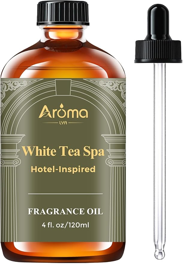 White Tea Spa Fragrance Oil for Ultrasonic and Waterless Diffusers | Luxury White Tea Hotel Scent