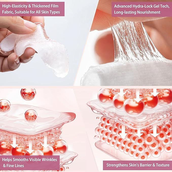 LUCKY CAT Forehead Wrinkle Patches 16 Pcs, Remover Wrinkle Facial Patch With Collagen Overnight Hydrating Treatment for Anti Fine & Deep Lines