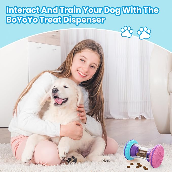 BoYoYo Interactive Dog Toys, Dog Puzzle Toys for Smart, Dog Enrichment Toy to Keep Them Busy, Rose