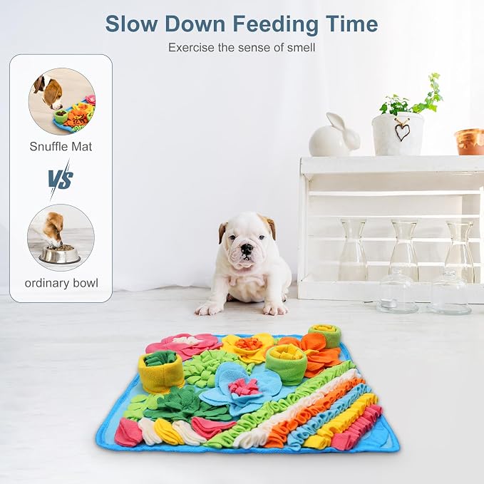 Snuffle Mat for Dogs, 15.4in Felt Wool for Small/Medium Pet Puzzle