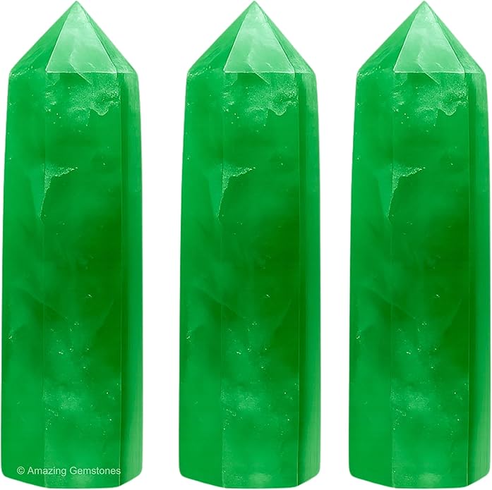 Amazing Gemstone Crystal Points Bulk Healing Crystals & Stones - Premium Single Terminated Healing Wand Point Bulk Crystals for Crafts, Crystal Grid, DIY Work
