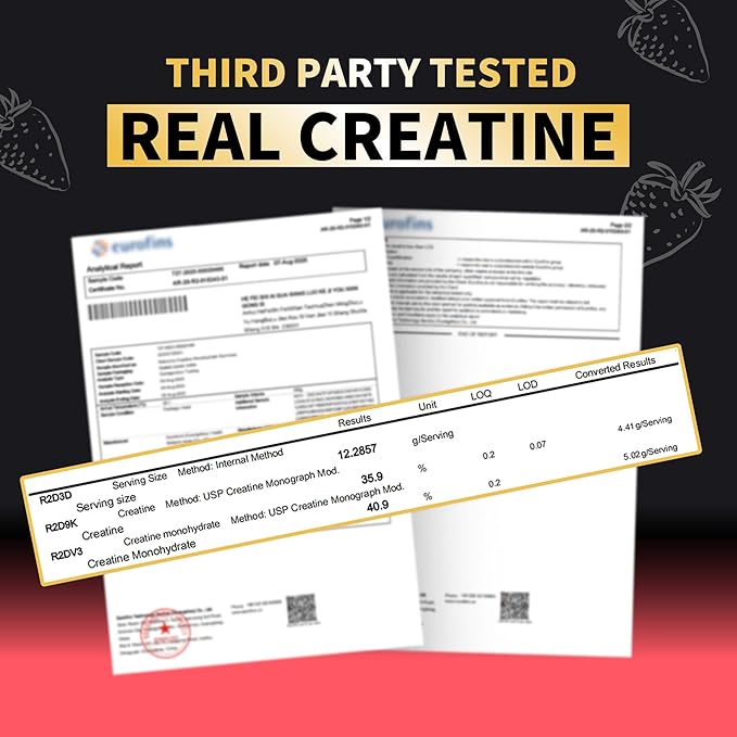 Nutravita Creatine Monohydrate Gummies for Men & Women-5g of Creatine Monohydrate per Serving - Sugar Free,Vegan, Cranberry Flavor, 120 Count