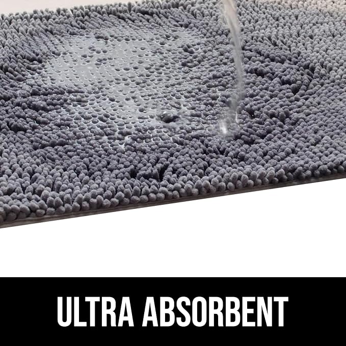 Muddy Mat® Dog Blanket - Chenille Water Absorption Blanket for Bed & Couch Cover for Dogs Washable, Anti-Slip Soft and Durable Furniture Protector for Dogs - Grey 30"x70"