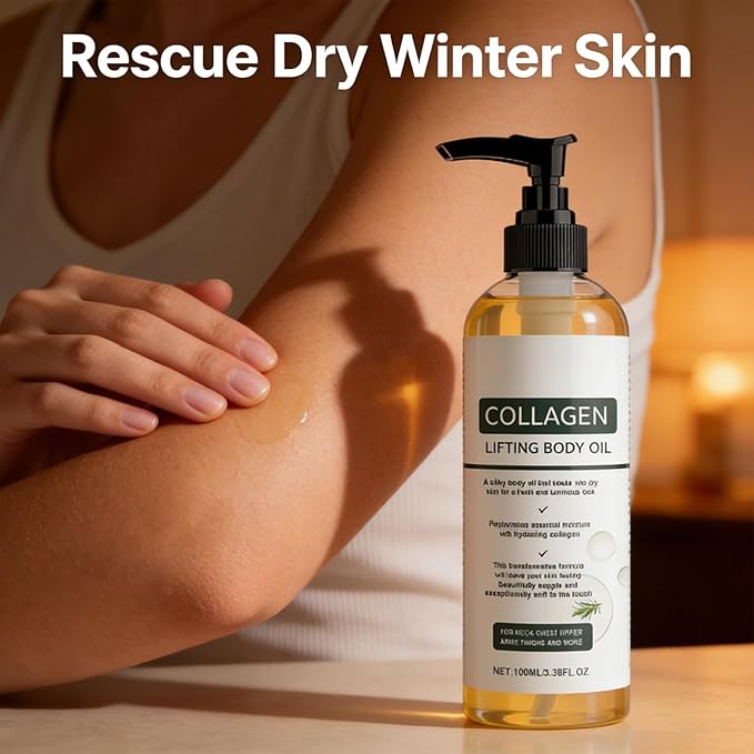 Divinvera Collagen Body Oil, Collagen Oil for Skin Tightening, Divinvera Collagen Anti Wrinkle Body Oil, Collagen Oil, Anti Aging Moisturizing