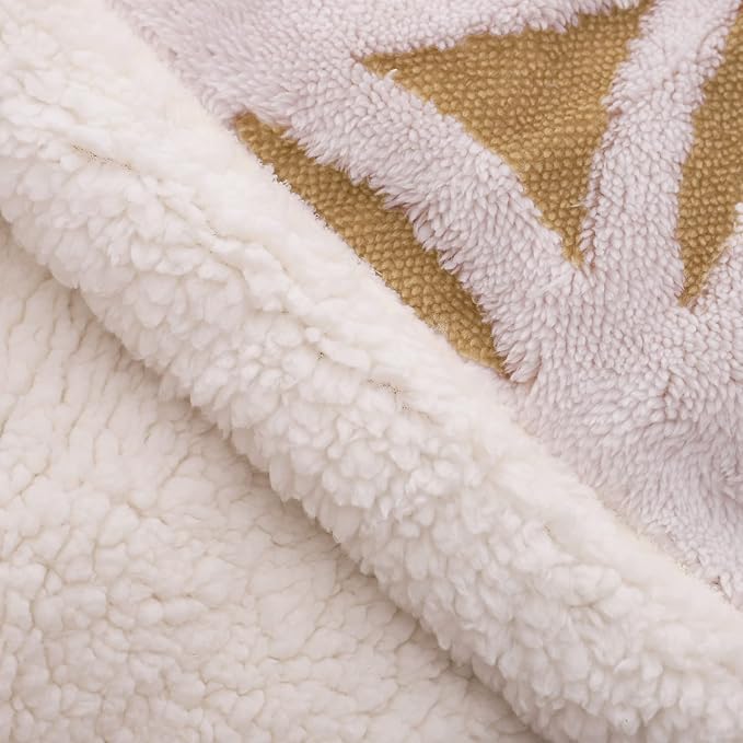 LOMAO Sherpa Fleece Blanket Gifts for Mom Dad Cozy Soft Throw Blanket for Women Men Birthday Gifts Dual Sided Couch Sofa Bed Blanket (Khaki, 60''x80'')