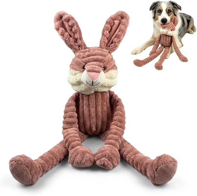 NANDOG My BFF Bramble The Bunny Dog Toy XL, Large Soft Squeaky Toys