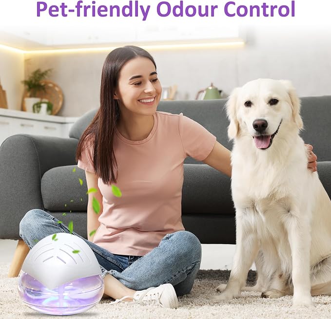Water Air Purifiers for Home, Air Washer Aroma Diffuser, Air Filter Washer Humidifier, Essential Oils Aroma Fresher with LED Night Light for Office, Bedroom,Small Air Cleaner for Smoke and Pets
