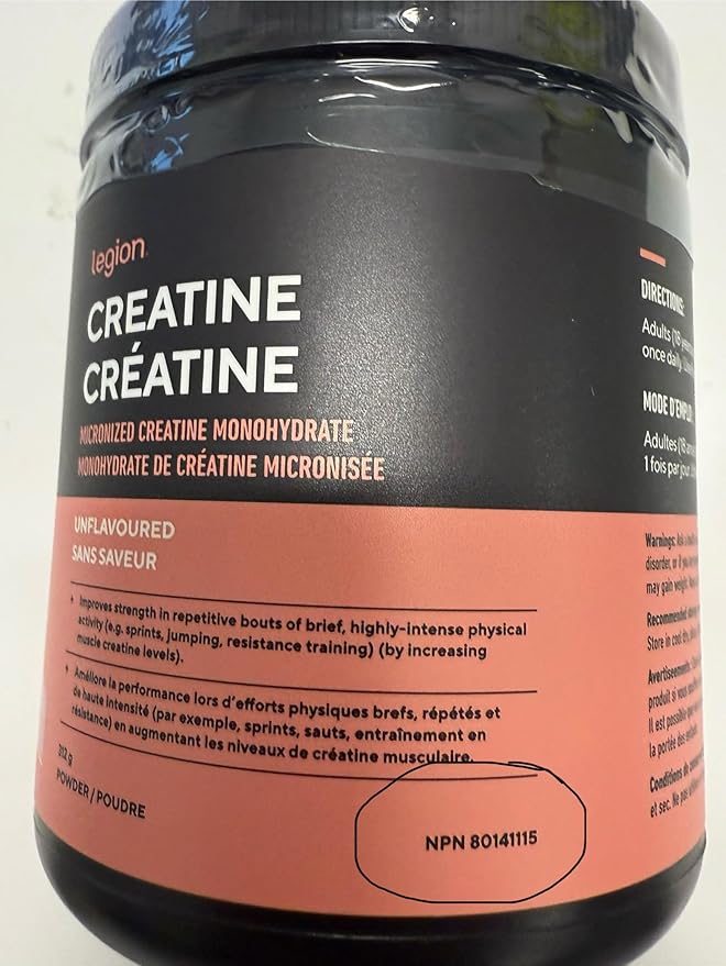 LEGION Micronized Creatine Monohydrate Supplement - Clean Creatine Powder for Muscle Gain & Post Workout Recovery - Micronized Creatine Supplement for Maximum Absorption (60 Servings, Unflavored)