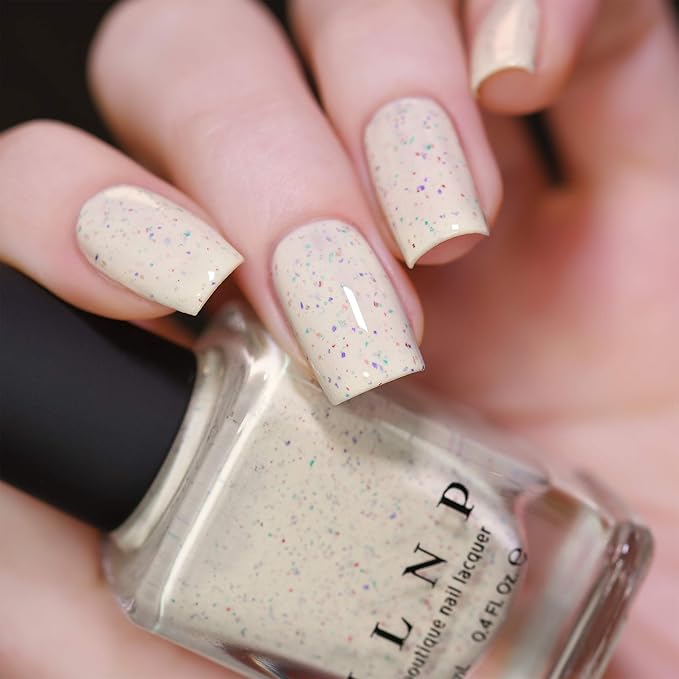 ILNP Cake Pop - Creamy Vintage Ivory Speckled Nail Polish