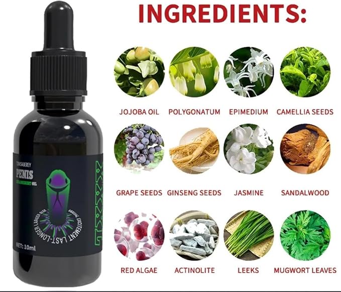 Enlargement Oil for Men's Massage Essential Oil for Male Enhancement
