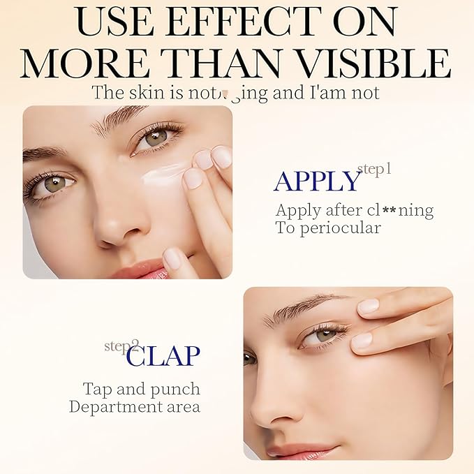 Q.Z.Art Revitalizing Eye Cream Anti Aging with Hyaluronic Acid & Collagen Hydrates Caffeine Reduce Wrinkles, Dark Circles & Under Eye Puffiness, Lift, Firm