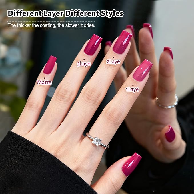 12 PCS Nail Polish Set 10 Color With 2PCS Base and Top Coat Quick Drying Fall Nude Brown White Red Color Holiday Gift for Her 5ML