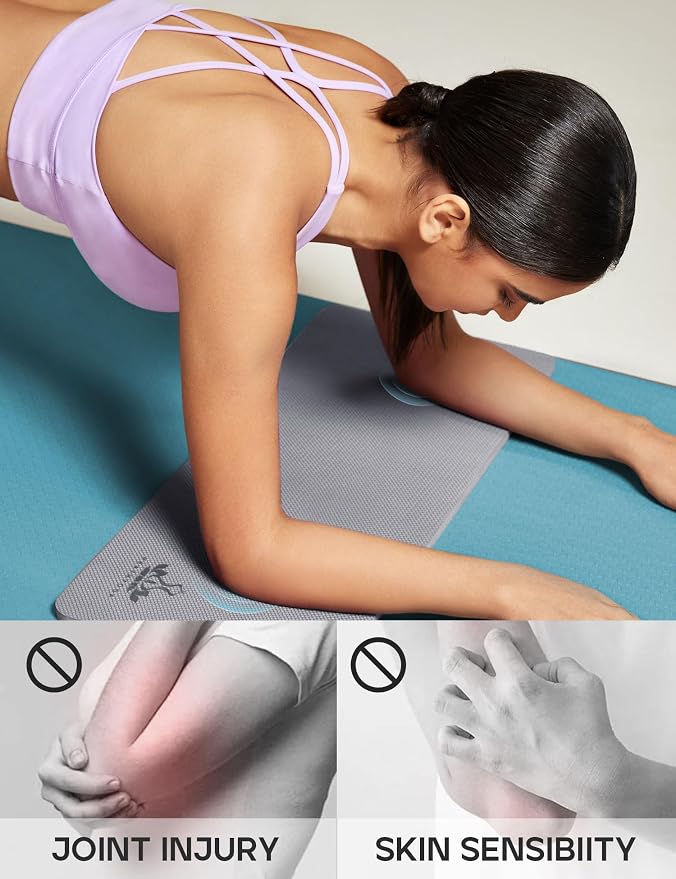 Heathyoga Yoga Knee Pads Cushion Non-Slip Yoga Mat Thick Yoga Accessories for Women Workout Pilates Kneeling Pads for Working out Exercise 26"x10"x0.5"