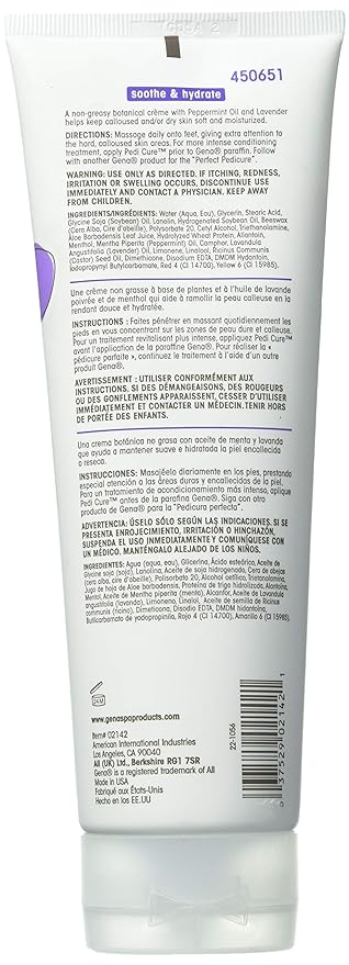 Gena Pedi Cure Foot Treatment Crème, 8.5 Fl Oz