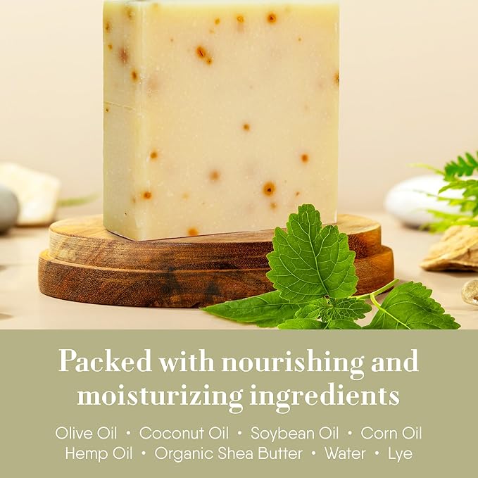 360Feel Patchouli Soap - Made in the USA - Castile Handmade, All Natural, Cold Processed - Infused with Patchouli for Relaxation and Gentle Cleanse - Rich Moisturizing Lather - 5 oz