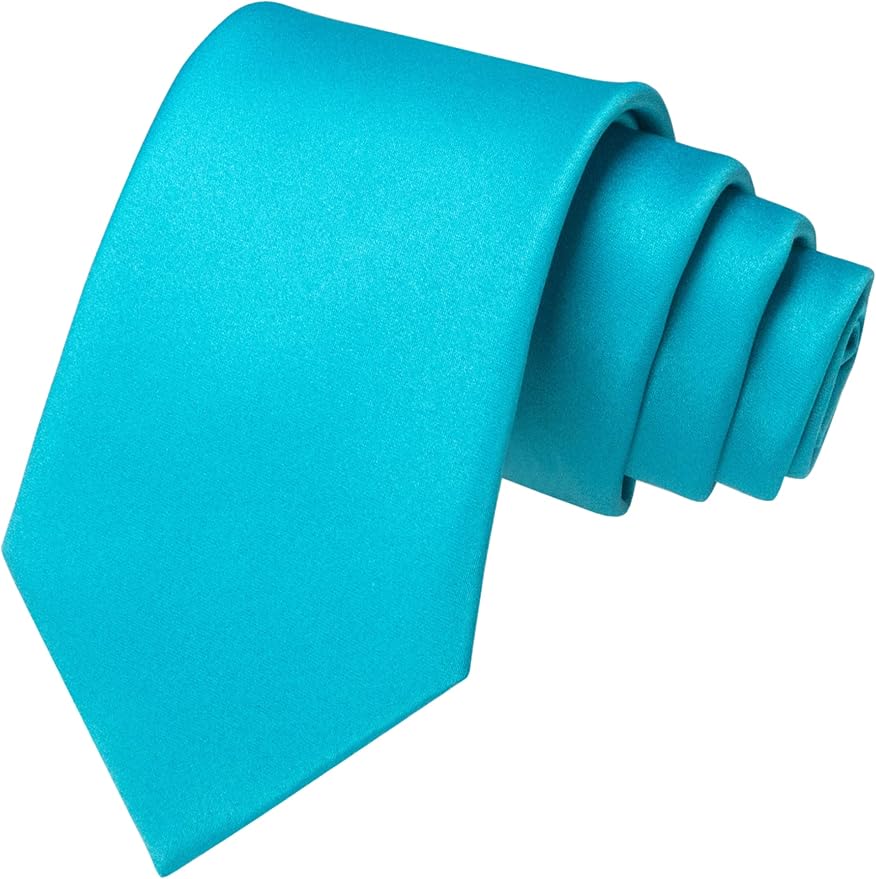 JEMYGINS Solid Color Tie Mens Necktie for Business and Wedding