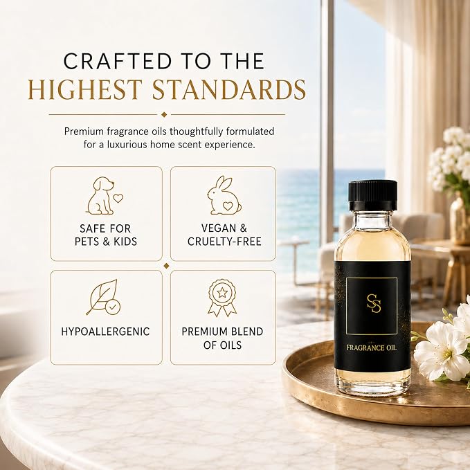 Luxury Hotel Diffuser Oil for Hotels and Homes - Aromatherapy Oils for use with an Essential Oil Diffuser at Home - Fragrance-Scent Diffuser Oil Blend (Rio Chic) 4.05fl oz (120ml)
