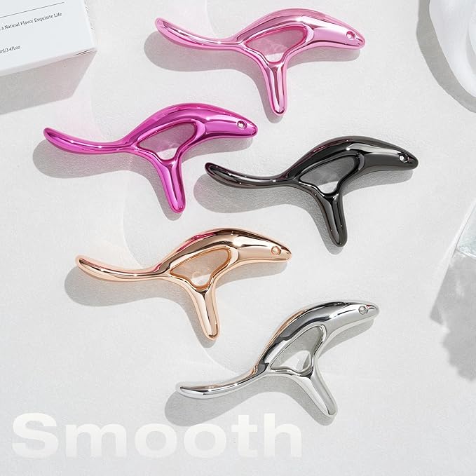 lifechill Trigger Point Massage Tool for Pain Relief Deep Tissue, Gua Sha & Muscle Scraper Tool for Full Body, Thumb Saver Acupressure Tool Relieve Muscle Knots, Christmas Gifts for Women (Pink)