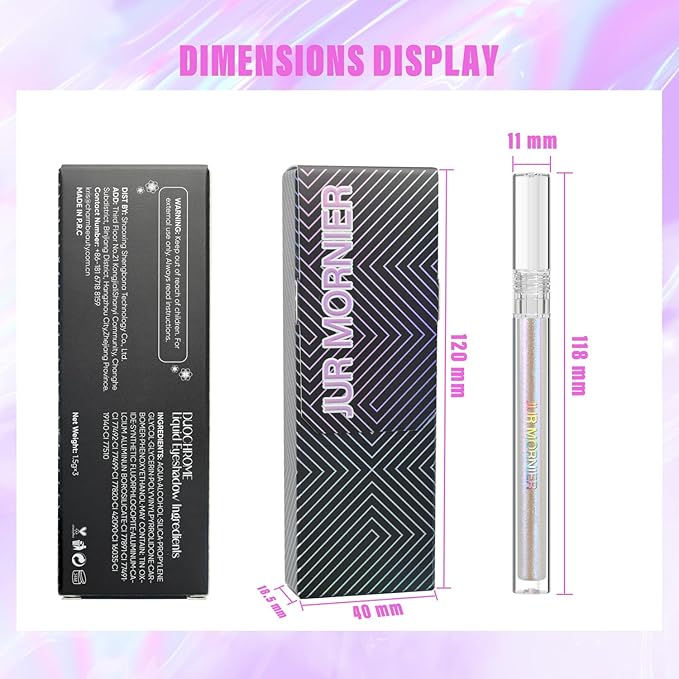 Multichrome Liquid Eyeshadow Set,3 Colors Multi-Dimensional Eye Liner Makeup,High Pigment Waterproof Metallic Eye Shadow,Ultre Fine Tip Glitter Eyeshadow (set1+set2)